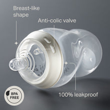 Tommee Tippee anti-colic baby bottle with breast-like nipple, BPA-free, leakproof
