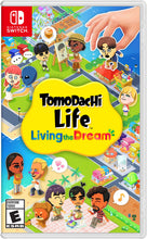 Nintendo Switch game case with Tomodachi Life Living the Dream title