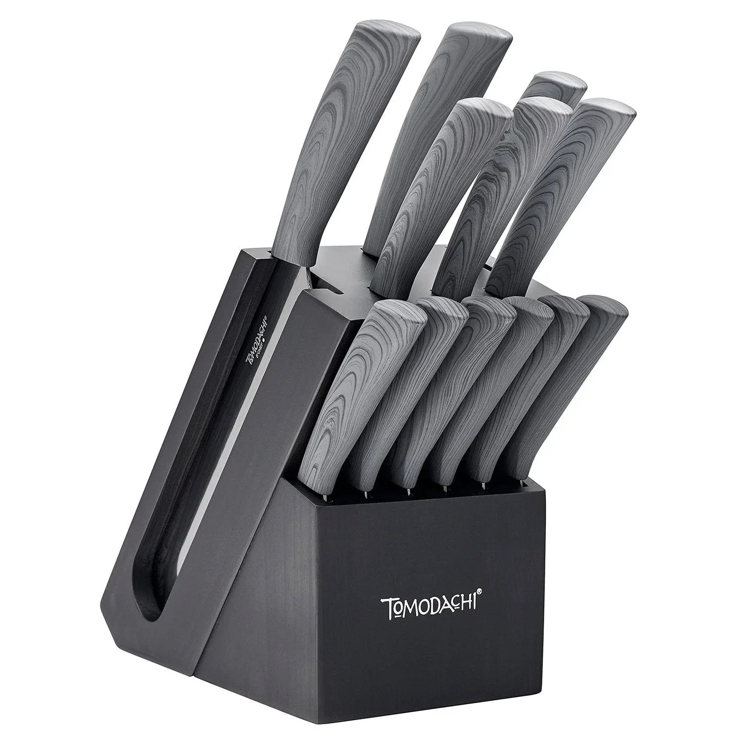 Tomodachi Raintree Ash 13-Piece Cutlery Block Set - USA MEGA SHOP