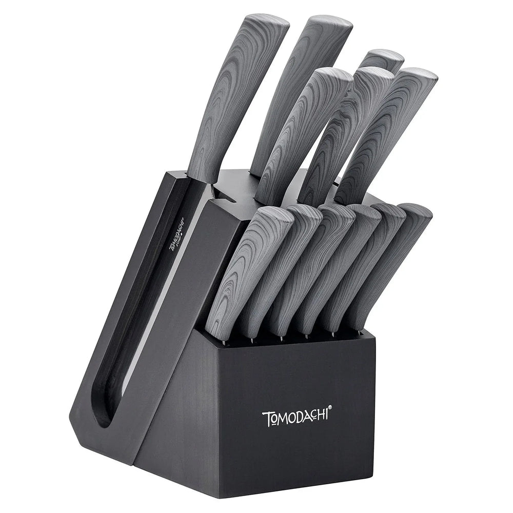 Tomodachi Raintree Ash 13-Piece Cutlery Block Set - USA MEGA SHOP