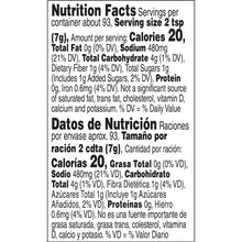 Tone's Taco Seasoning nutrition facts label close-up