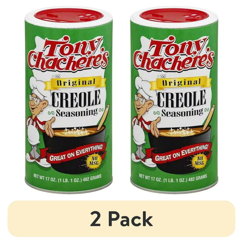 Tony Chachere's, Cajun, Creole, Original Seasoning, 17 oz, Shelf Stable, Nut Free, No MSG - USA MEGA SHOP