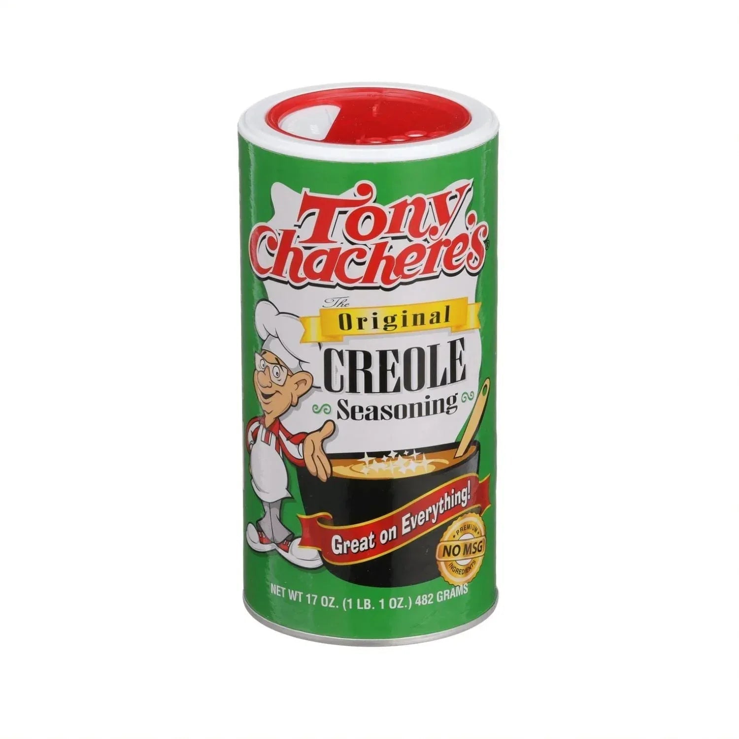 Tony Chachere's, Cajun, Creole, Original Seasoning, 17 oz, Shelf Stable, Nut Free, No MSG