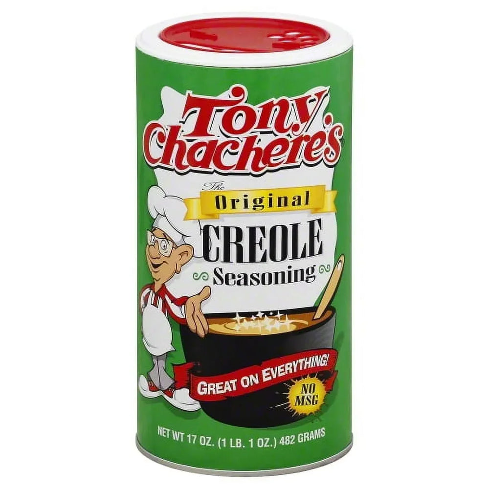 Tony Chachere's, Cajun, Creole, Original Seasoning, 17 oz, Shelf Stable, Nut Free, No MSG - USA MEGA SHOP