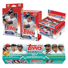 Topps 2023 baseball card bundle with two Series Two boxes and card pack stack