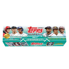2023 Topps baseball card complete set bundle box with player photos and card details