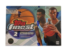 Topps Finest basketball trading card bundle box with 2 autographs and players