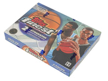 Topps basketball trading card bundle box with players and basketball, sealed