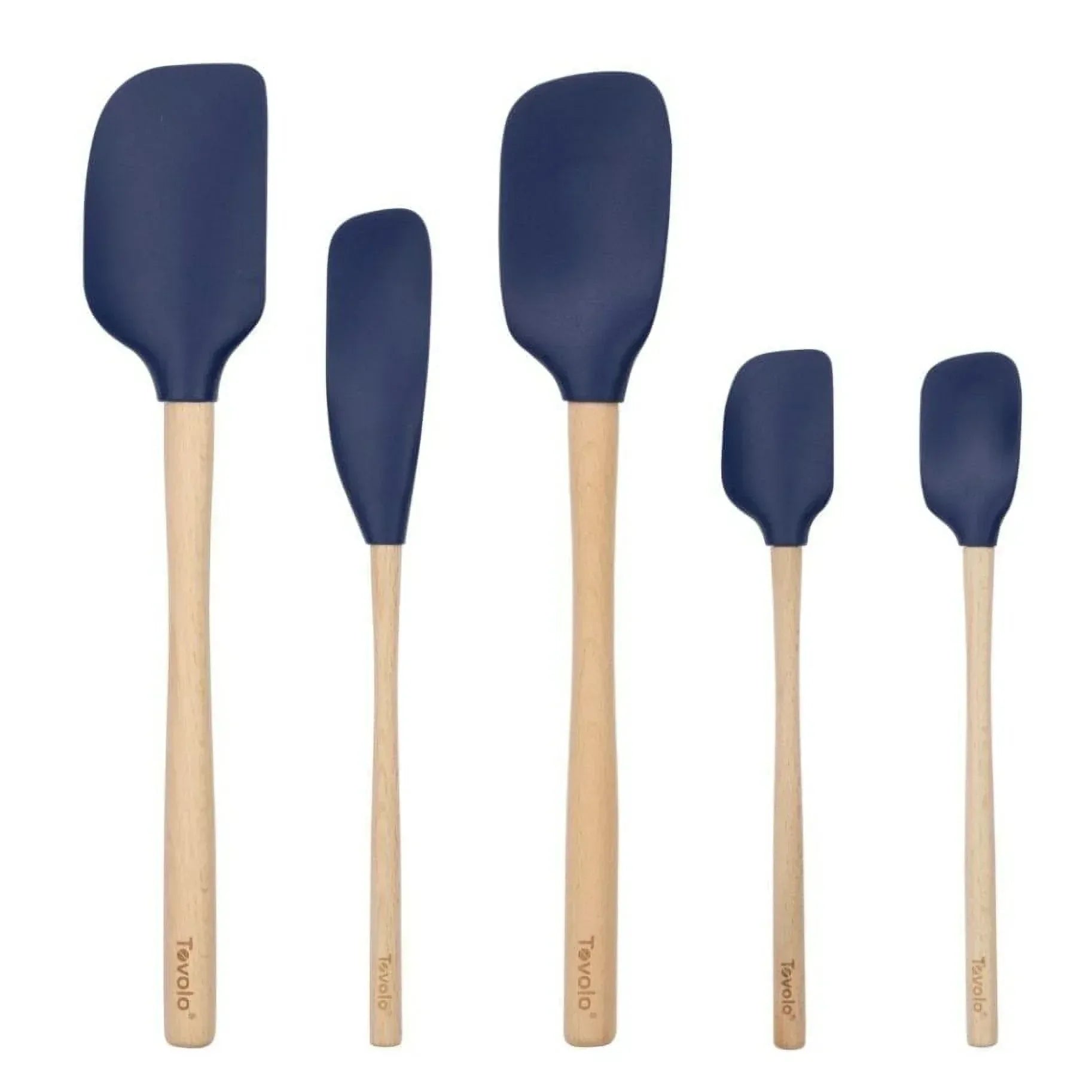 Tovolo Flex-Core Spatula Wood Handled Set (Set of 5)