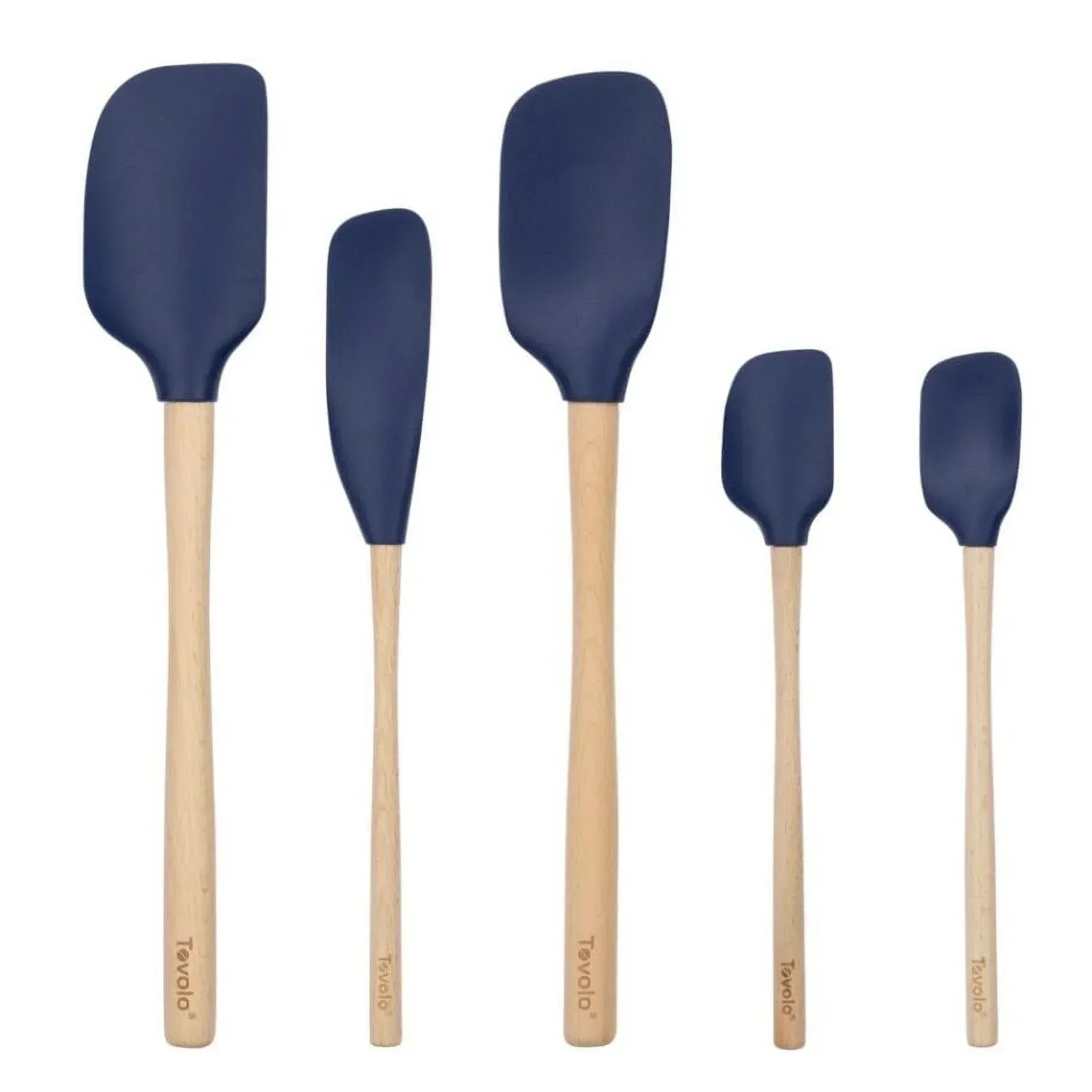 Tovolo Flex-Core Spatula Wood Handled Set (Set of 5) - USA MEGA SHOP