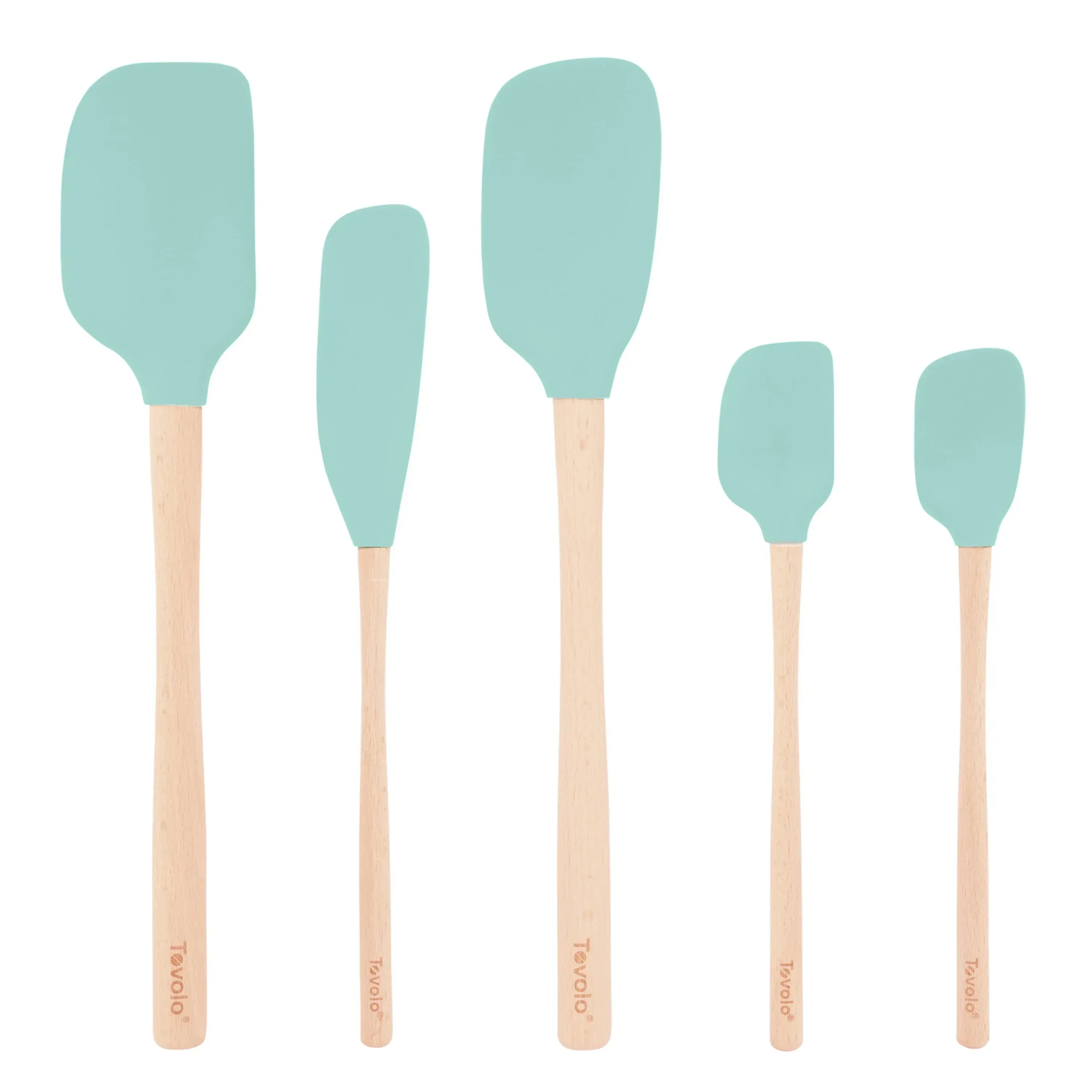 Tovolo Flex-Core Spatula Wood Handled Set (Set of 5) - USA MEGA SHOP