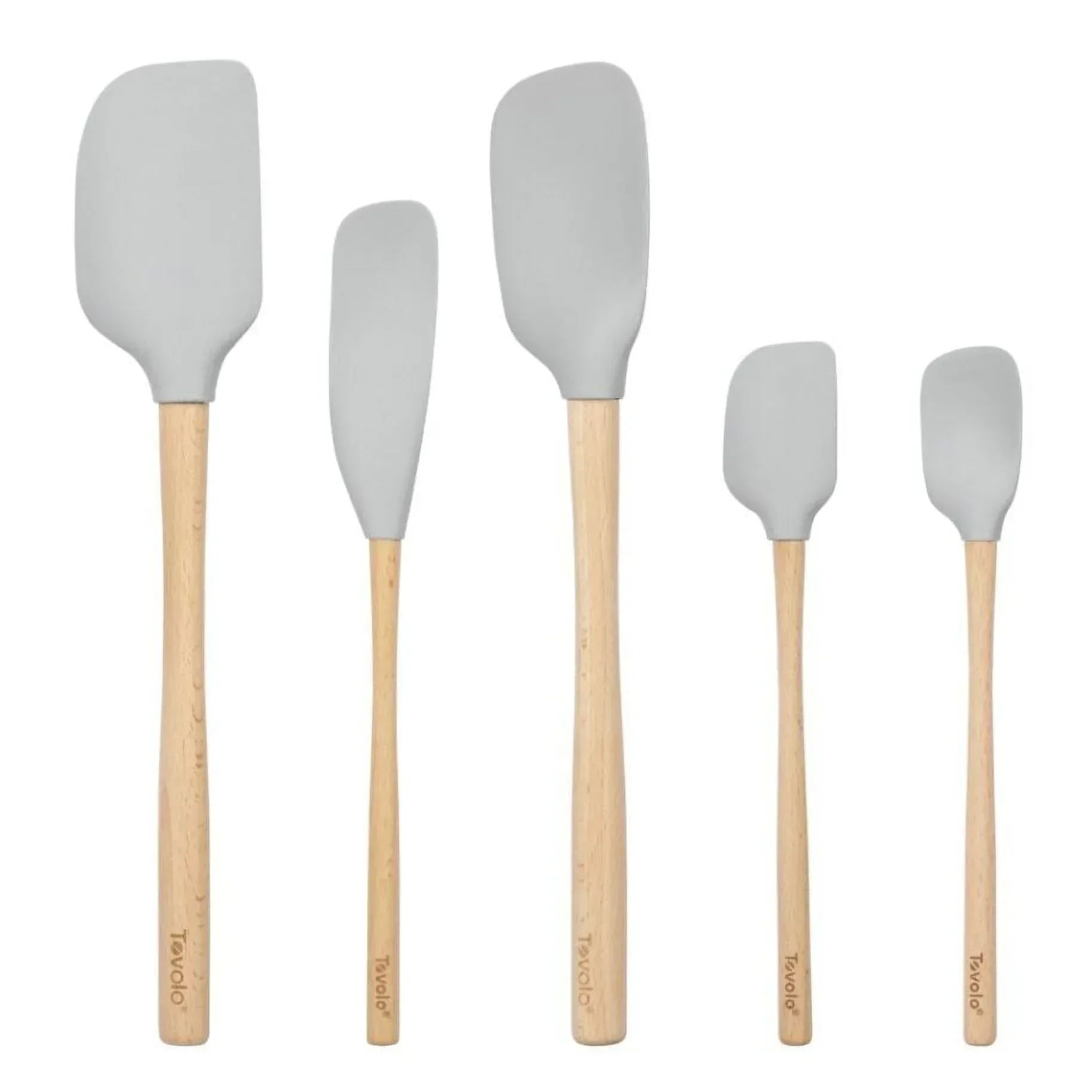 Tovolo Flex-Core Spatula Wood Handled Set (Set of 5)