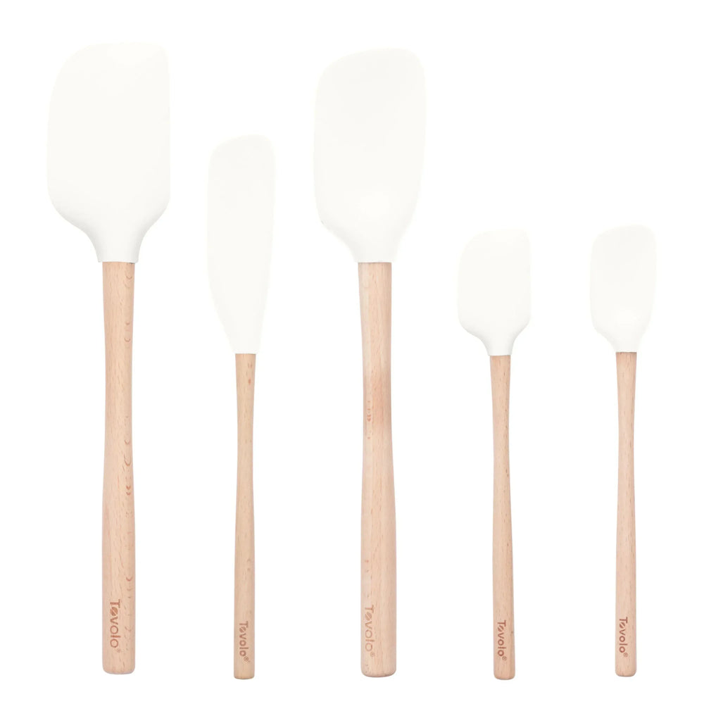 Tovolo Flex-Core Spatula Wood Handled Set (Set of 5) - USA MEGA SHOP