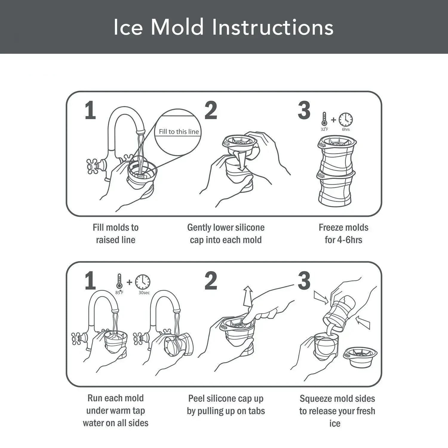Tovolo 4-Piece Silicone Holiday Bow Ice Molds