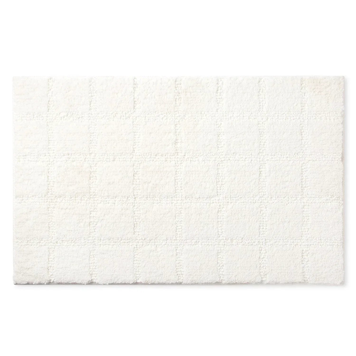 Town & Country Everyday Ultra Plush Solid Tufted Windowpane Bath Mat 20"x32"