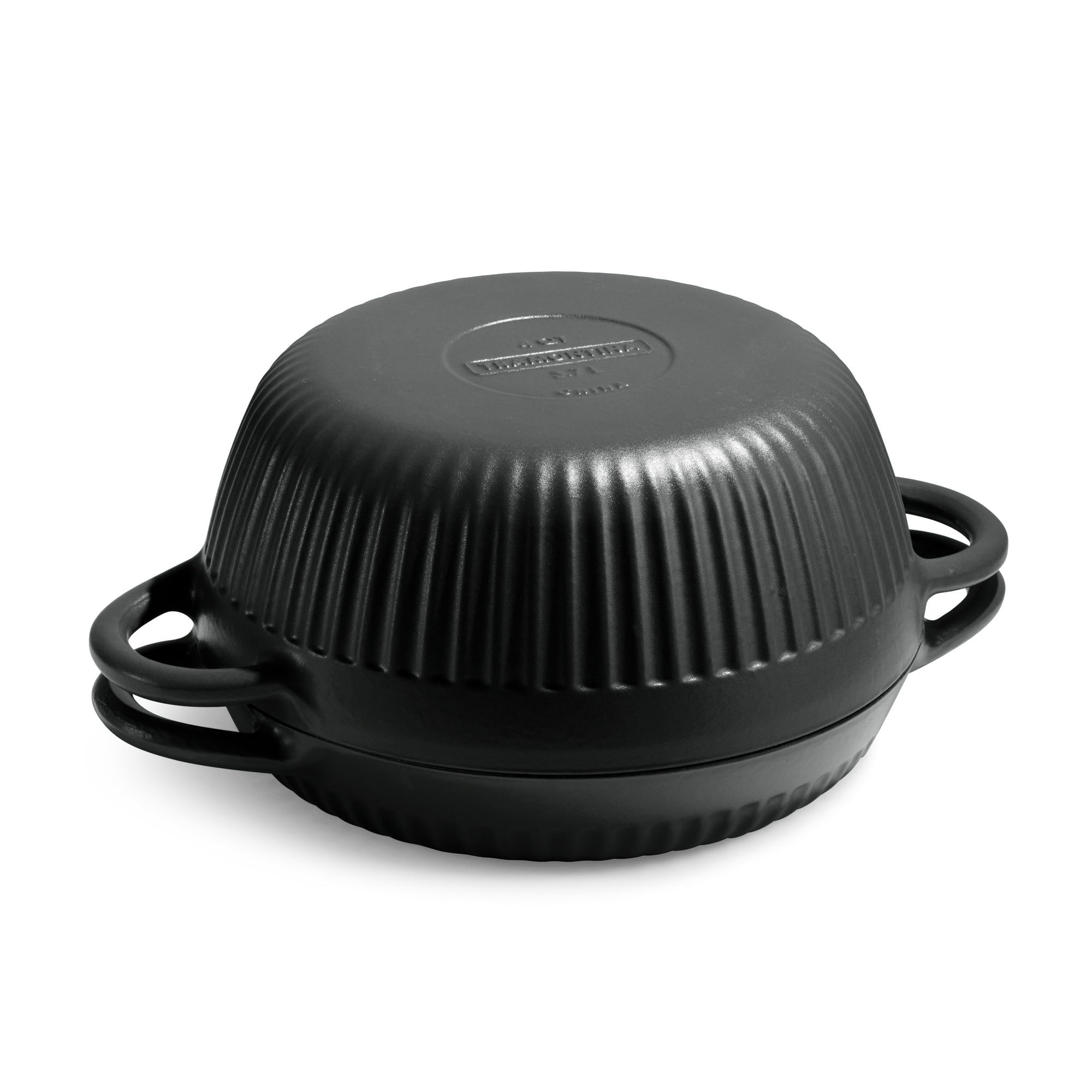 Tramontina 4 QT Enameled Cast Iron Dutch Oven for Bread Baking – Multipurpose Bread Oven, Black