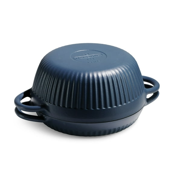 Tramontina 4 QT Enameled Cast Iron Dutch Oven for Bread Baking – Multipurpose Bread Oven, Black