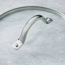 Nonstick lid handle in stainless steel with mounting brackets