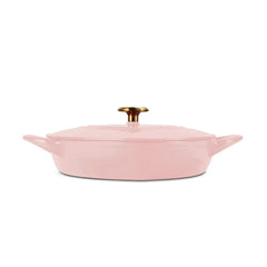 Tramontina 3-Quart Heart Shape Enameled Cast Iron Dutch Oven (Shallow, Oven Safe) - USA MEGA SHOP