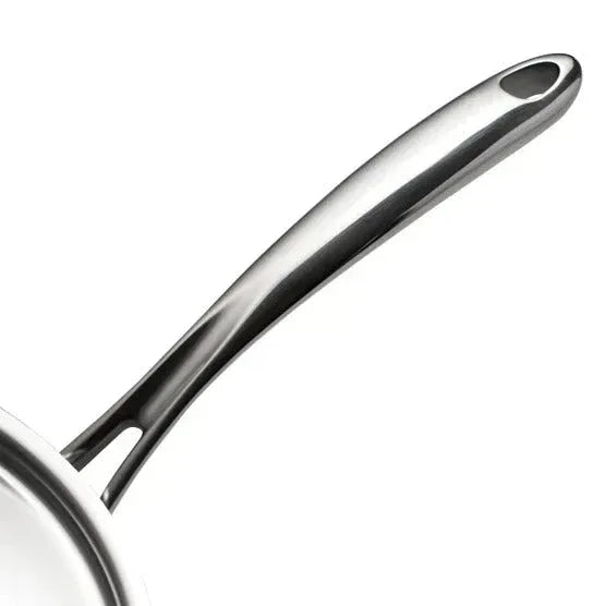 Tramontina 4-piece Stainless Steel Fry Pan Set with Ceramic Nonstick Interior and Lids - USA MEGA SHOP