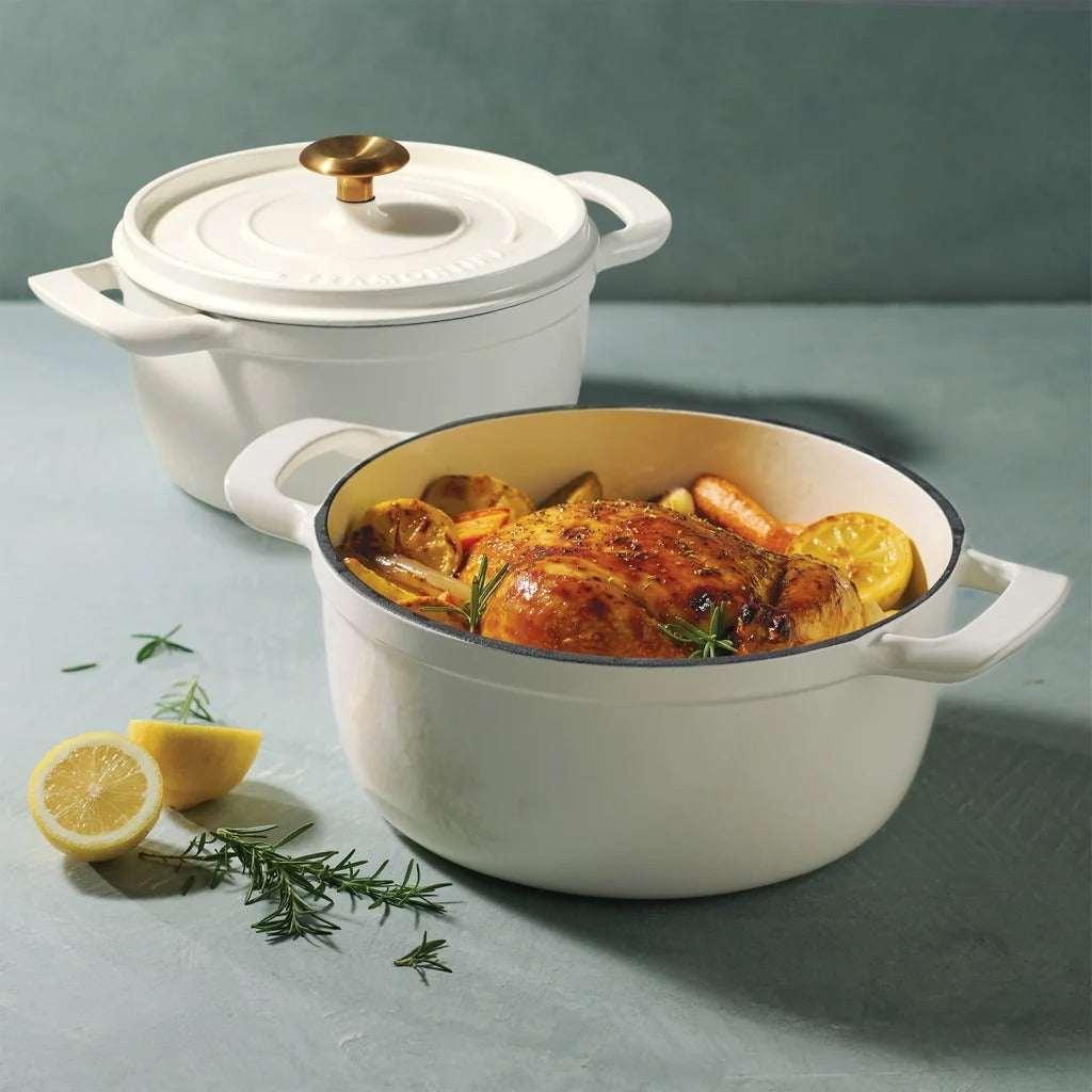 Tramontina 4-quart & 6-quart Enameled Cast Iron Round Dutch Oven, 2-pack - USA MEGA SHOP