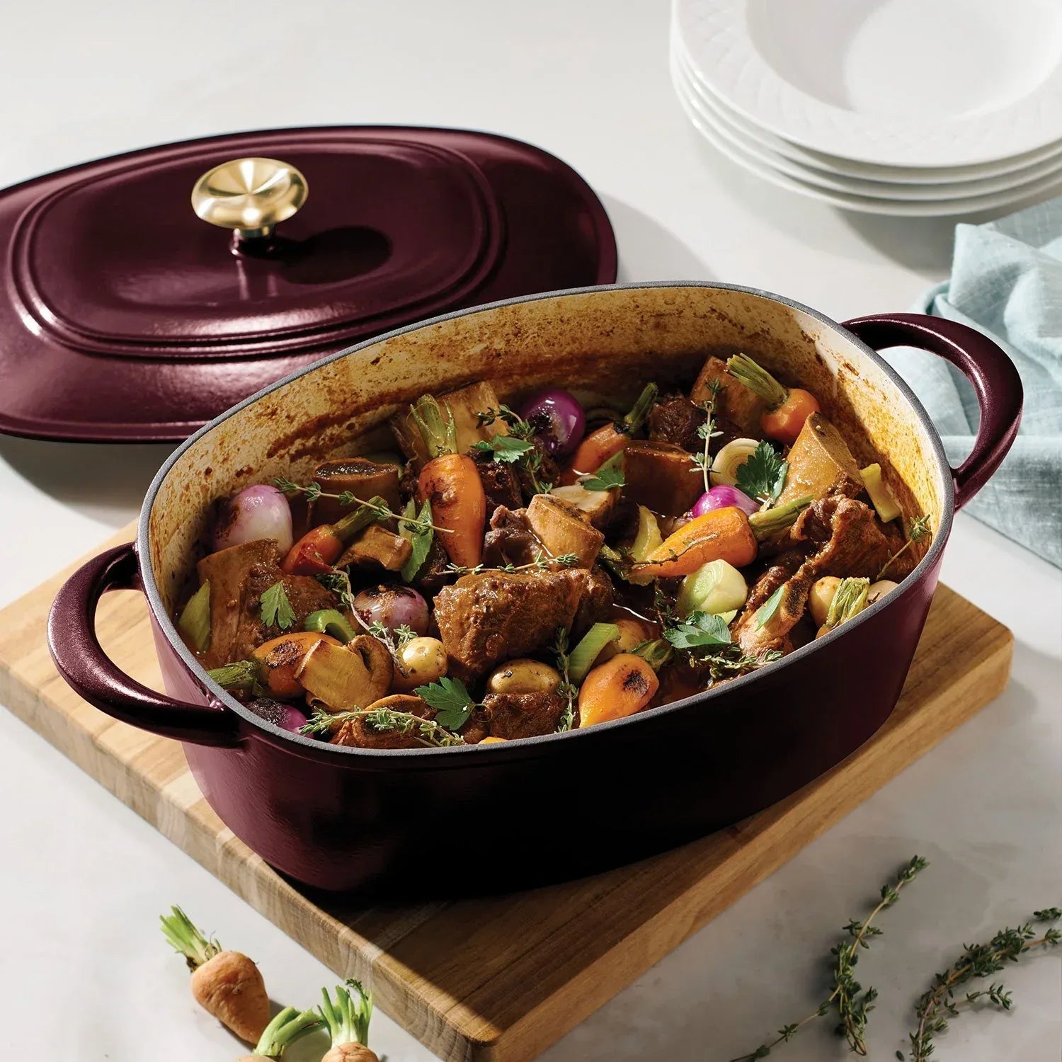 Tramontina 7-Quart Enameled Cast Iron Dutch Oven, Choose Color