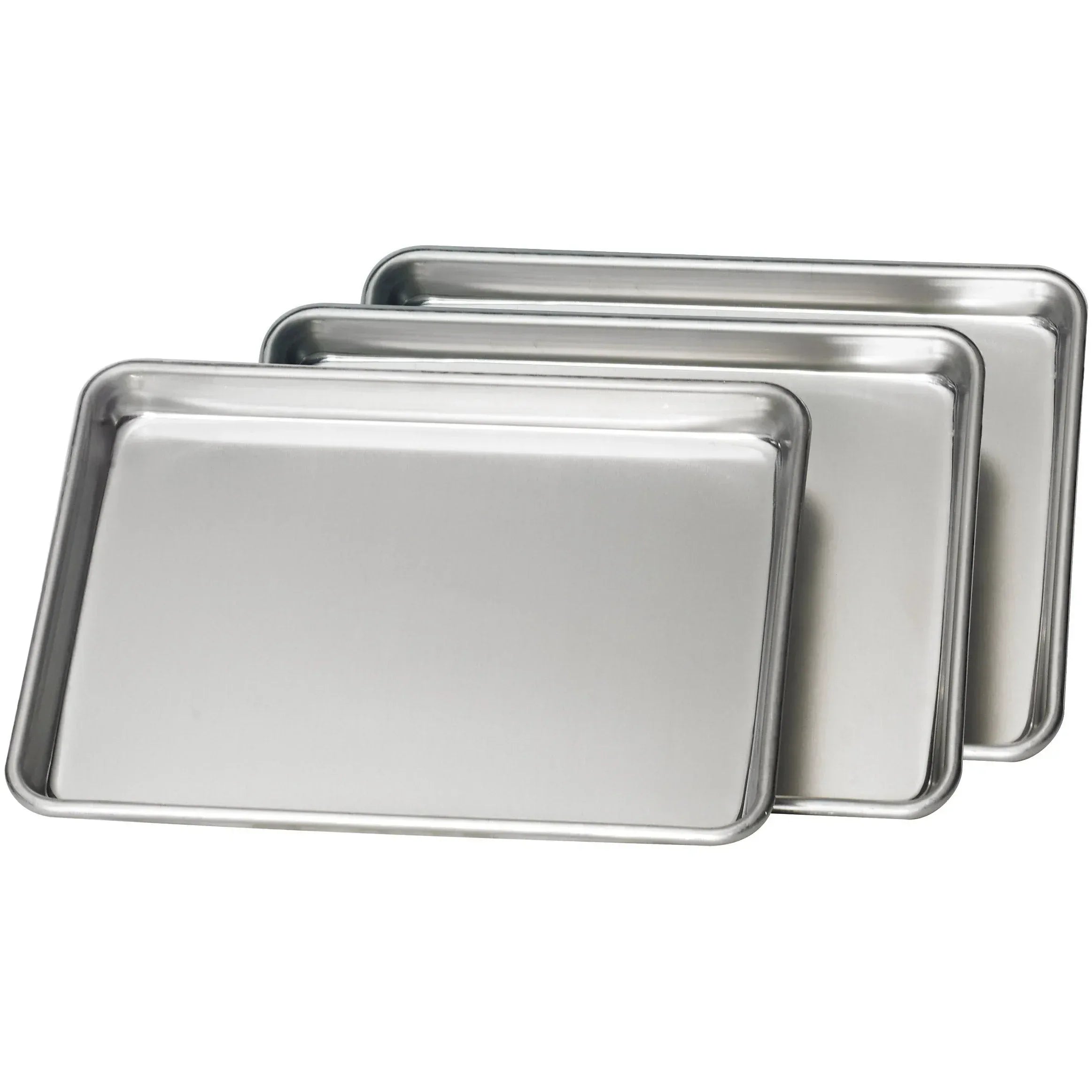 Tramontina Aluminum Baking Sheet Pan, Quarter Size, 9.5"L x 13"W, 3 ct - USA MEGA SHOP