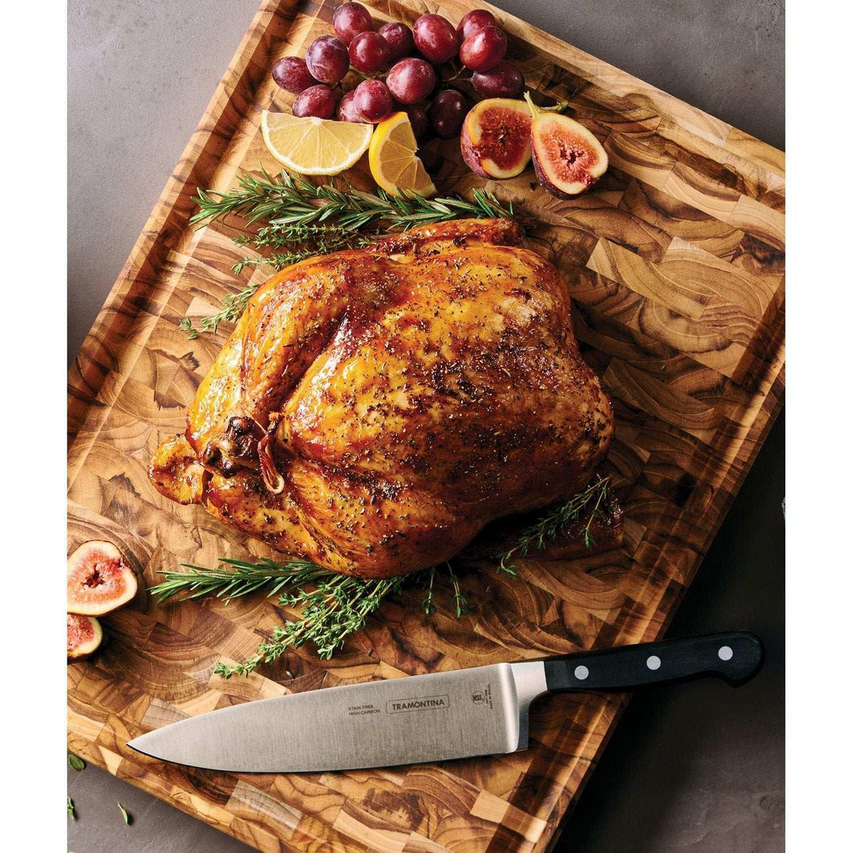 Tramontina Authentic Teak Wood End-Grain Chopping Board - USA MEGA SHOP