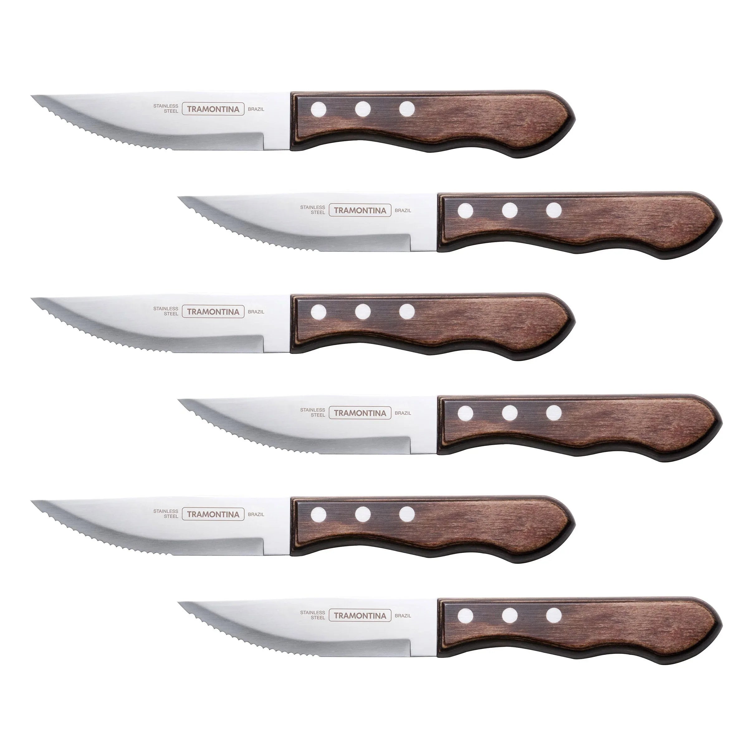 Tramontina Jumbo 6-piece Steak Knife Set - USA MEGA SHOP