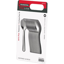 Stainless steel Windsor teaspoon set, 36-count, with polished spoon and handle