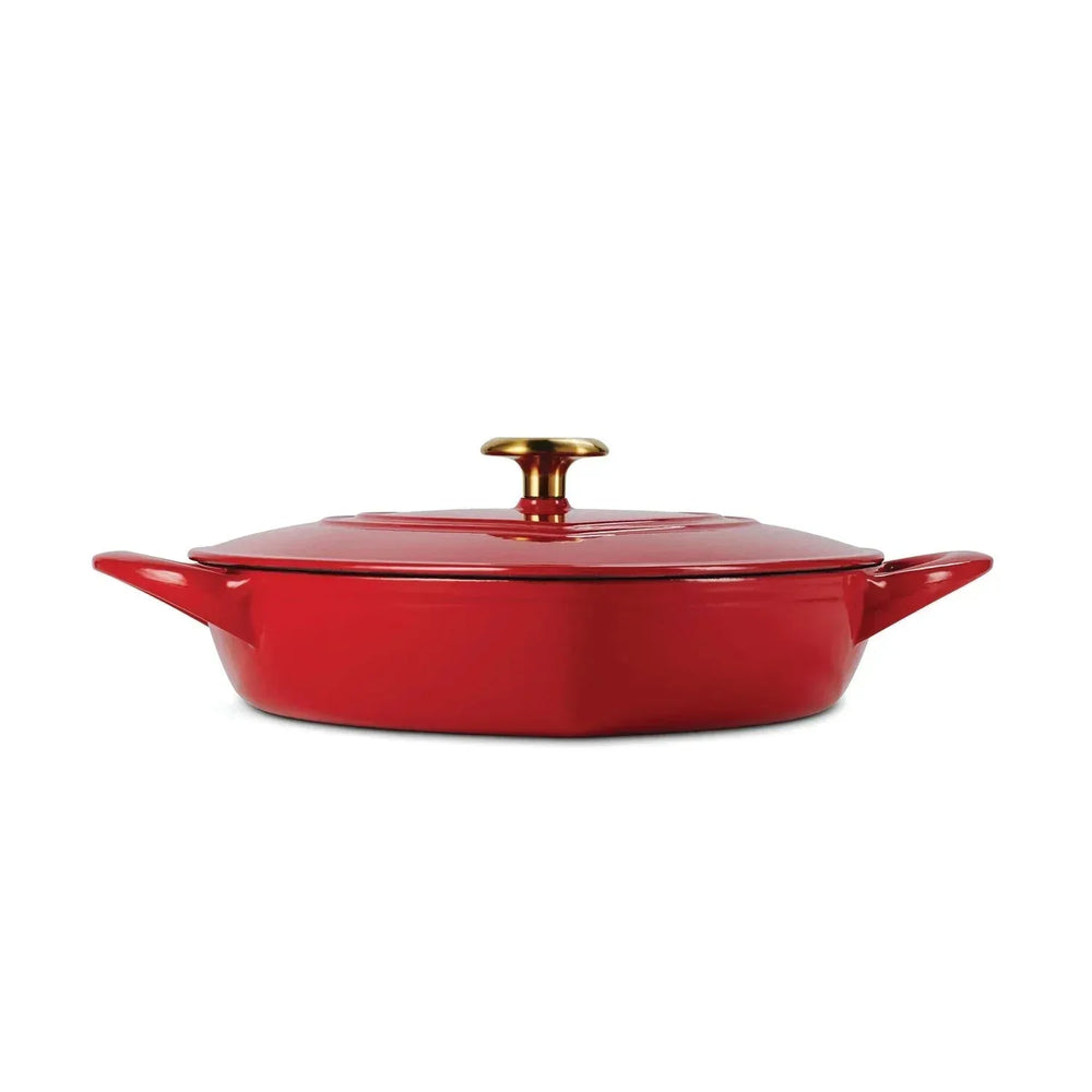 Tramontina 3-Quart Heart Shape Enameled Cast Iron Dutch Oven (Shallow, Oven Safe) - USA MEGA SHOP