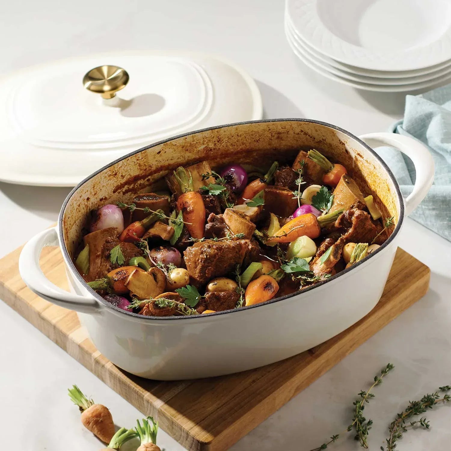 Tramontina 7-Quart Enameled Cast Iron Dutch Oven, Choose Color