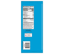 Nutrition Facts panel on bar package back with serving size and calorie info