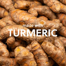 Turmeric roots for moisturizing shave oil, natural ingredient pile