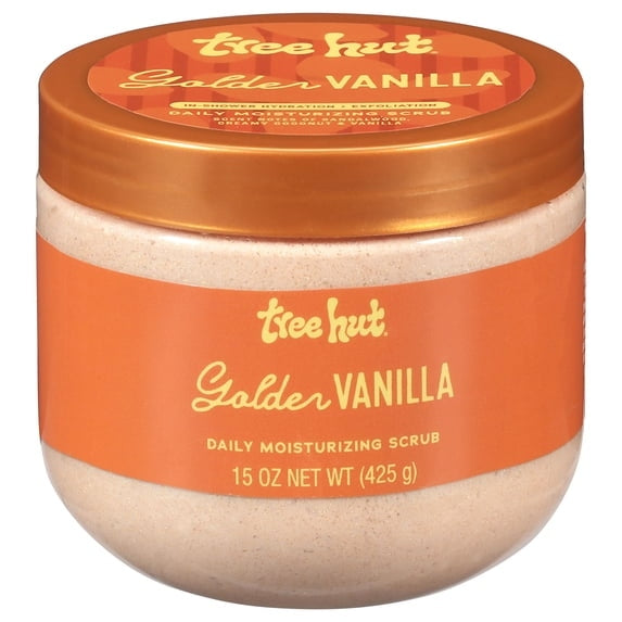 Tree Hut Golden Vanilla Daily Moisturizing Scrub, 15 oz (3 PACK )
