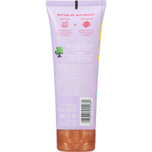 Back of hydrating shave butter tube with product information and barcode