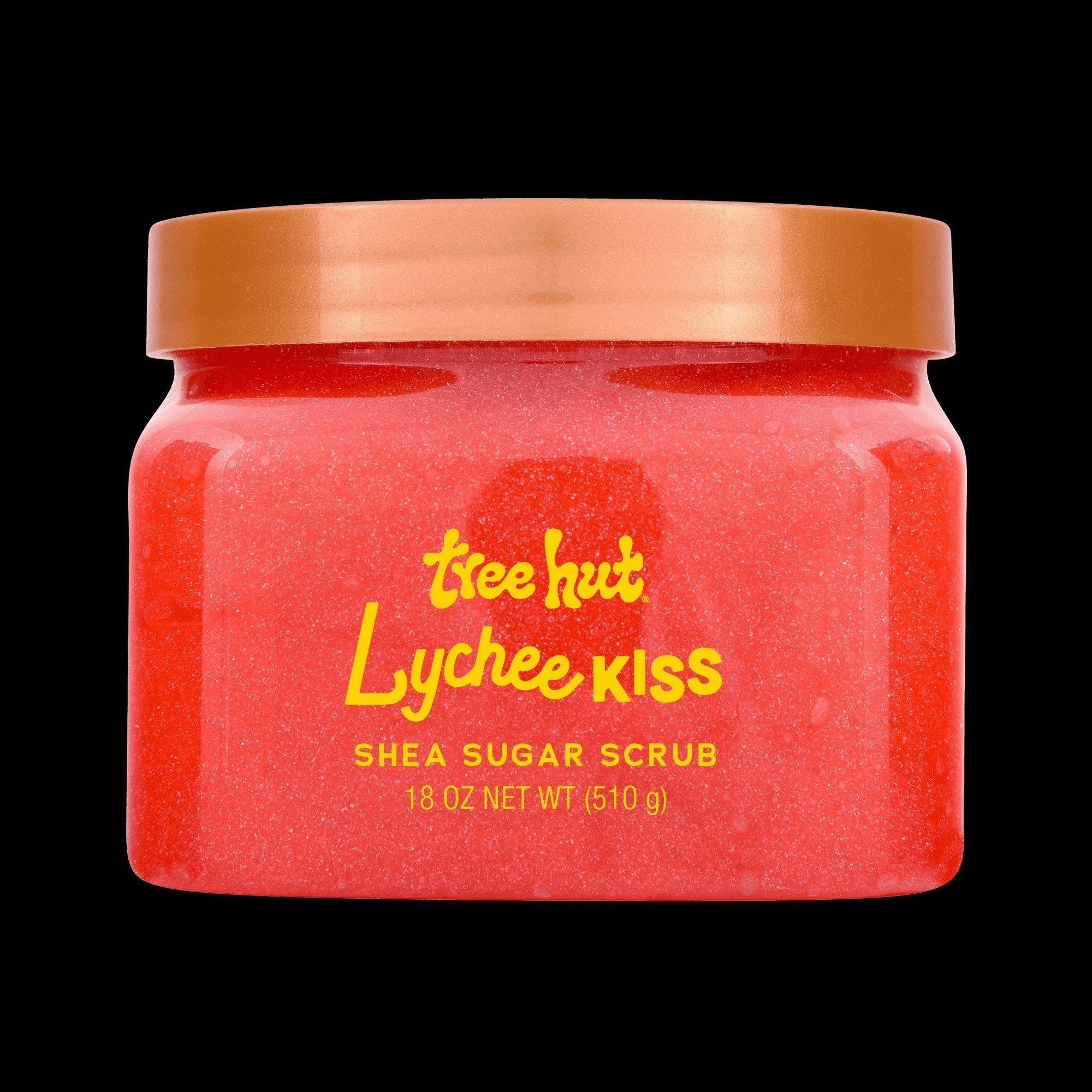 Tree Hut Lychee Kiss Shea Butter Sugar Body Scrub, 18 oz (3 PACK )
