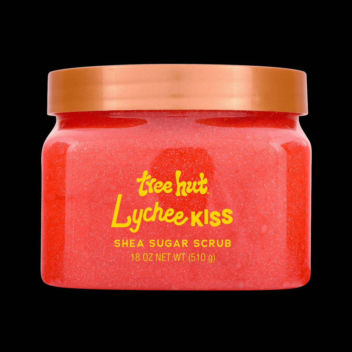 Tree Hut Lychee Kiss Shea Butter Sugar Body Scrub, 18 oz (3 PACK )