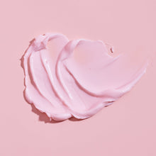 Pink whipped shea body butter cream dollop