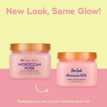 Two Tree Hut Moroccan Rose shea sugar scrub jars with orange lids