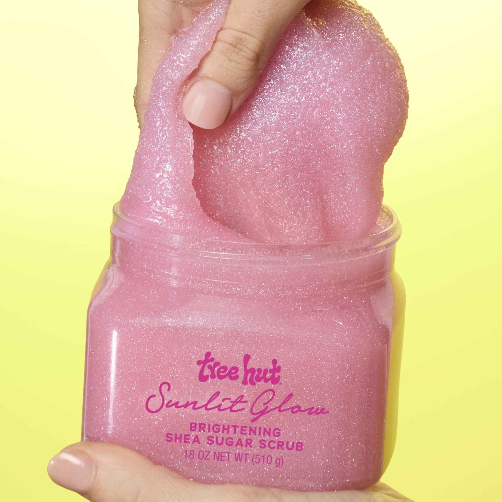Tree Hut Sunlit Glow Shea Butter Sugar Body Scrub, 18 oz (3 PACK )