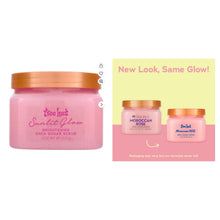 Tree Hut shea sugar scrub jar set, pink scrub in orange-lid tubs