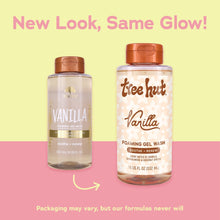 Two vanilla foaming gel wash bottles side by side