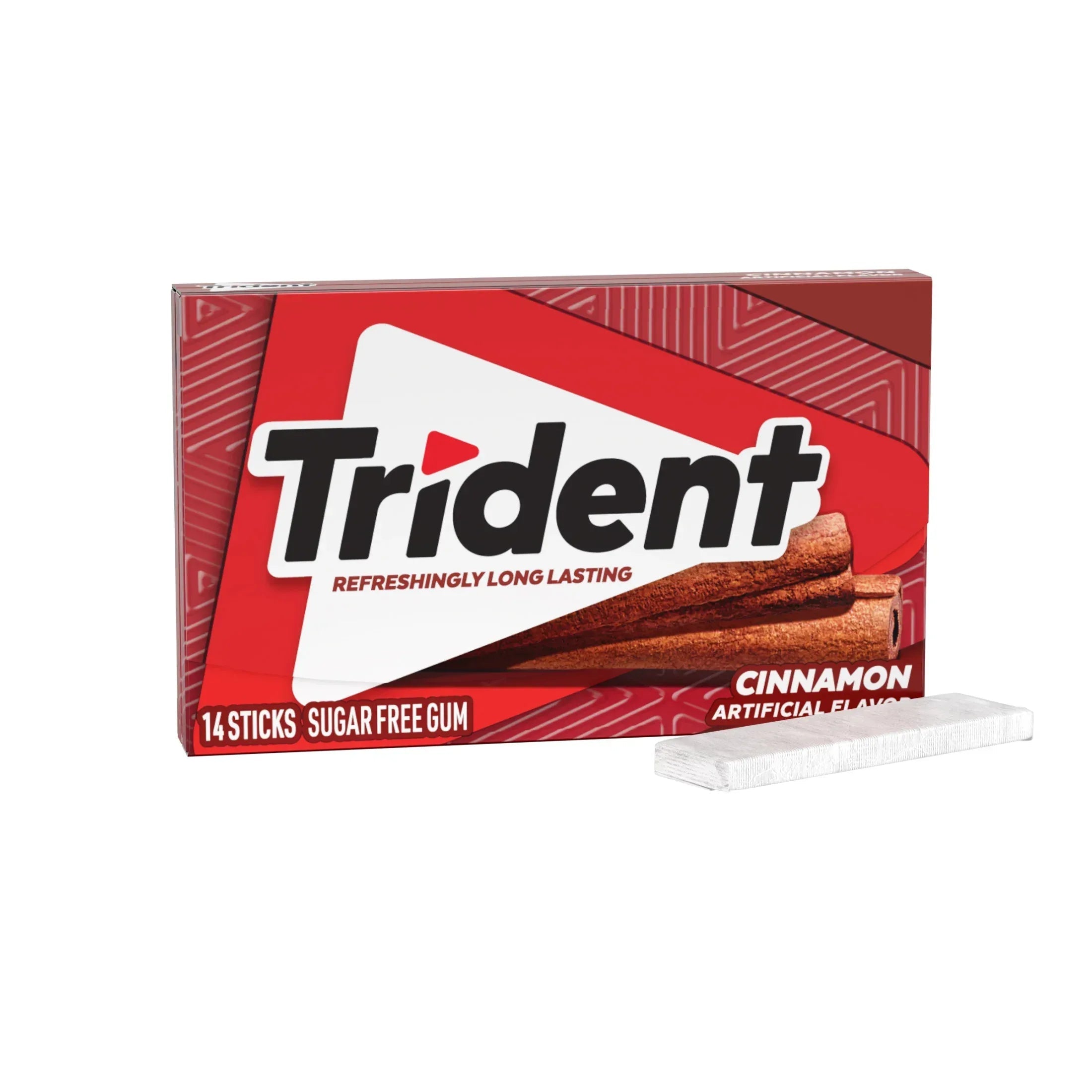 Trident Sugar Free Gum, Bubblegum, Regular Size, 14 Pieces