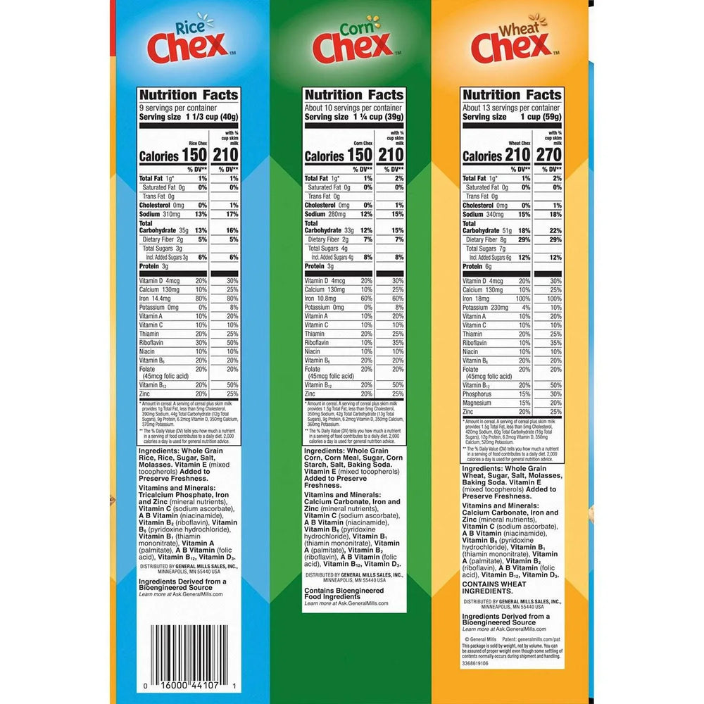 Triple Chex Rice Cereal, 54.25 oz. - USA MEGA SHOP