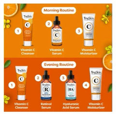 TruSkin Vitamin C Face Serum, Brightening & Anti-Aging with Squalane & Vitamin E, 1 fl oz