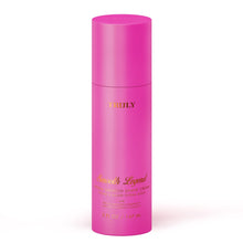 Hydra-Smooth shave cream bottle, pink cylindrical tube with flip-top cap