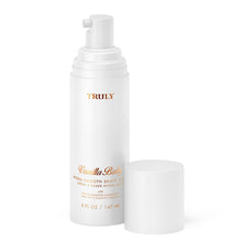 Shave cream pump bottle with matching cap