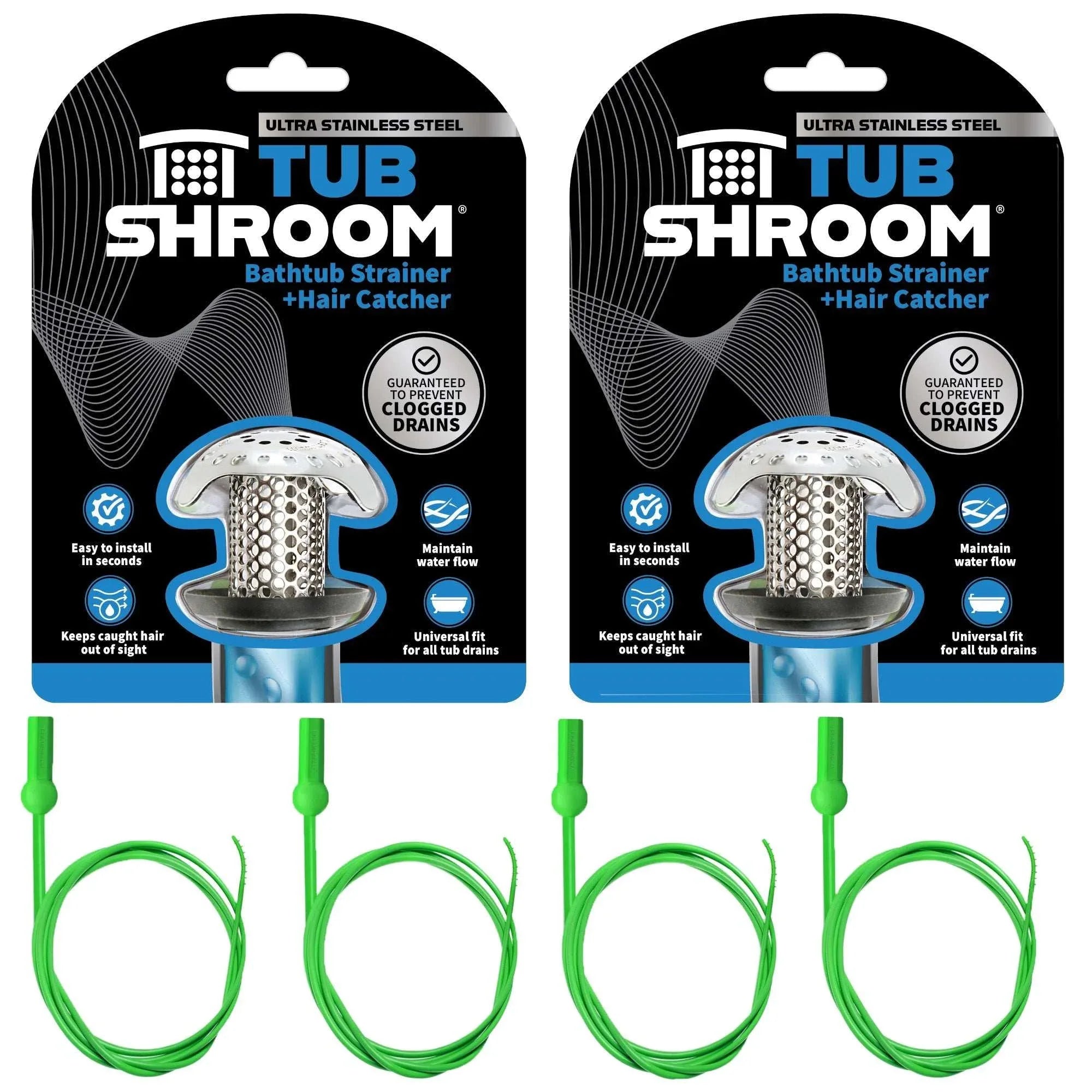 TubShroom Universal Drain Protector & Hair Catcher Bundle - USA MEGA SHOP