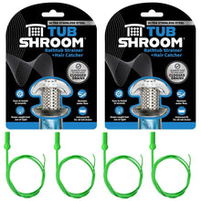 Drain hair catcher bundle with stainless steel strainer and two green cables